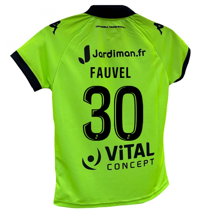 גברים כדורגל Agathe Fauvel #30 ירוק ניאון חולצת שוער 2025/26