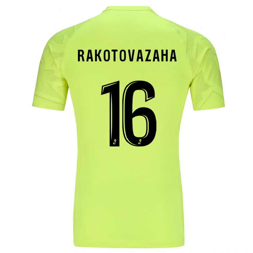 גברים כדורגל Allan Rakotovazaha #16 ירוק ניאון חולצת שוער 2025/26