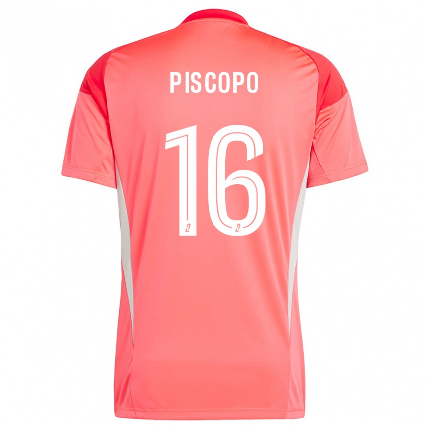גברים כדורגל אנז׳ פיסקופו #16 לבן אדום כתום חולצת שוער 2025/26