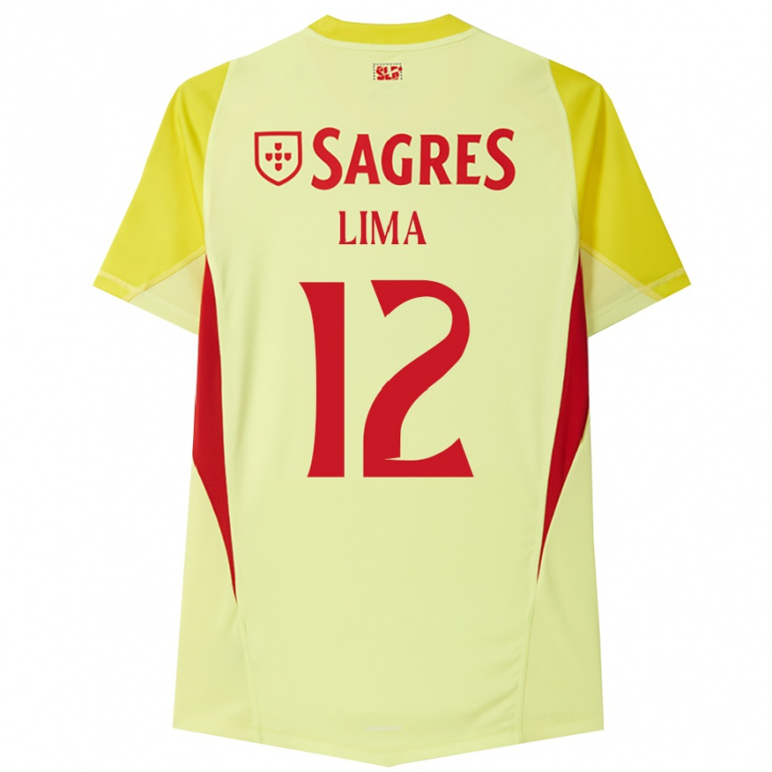 גברים כדורגל טאיס סנטוס מאסדו לימה #12 צהוב אדום חולצת שוער 2025/26