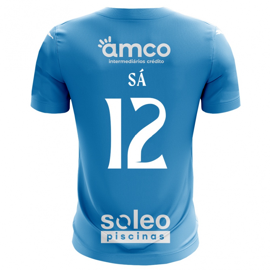 גברים כדורגל טיאגו סה #12 כחול לבן חולצת שוער 2025/26
