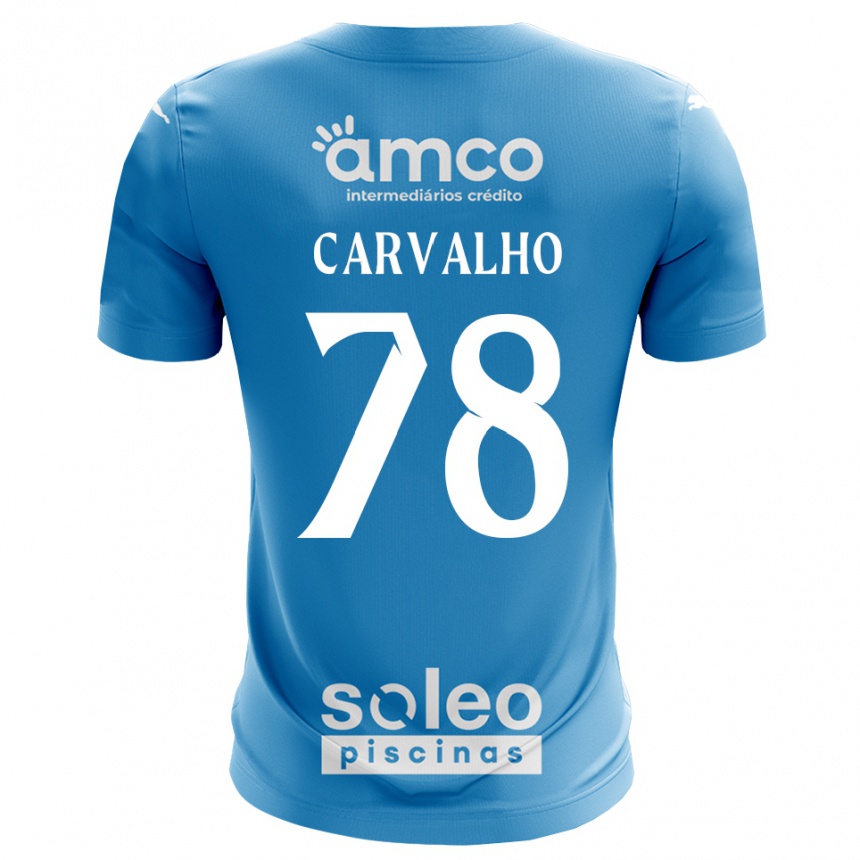 גברים כדורגל João Carvalho #78 כחול לבן חולצת שוער 2025/26