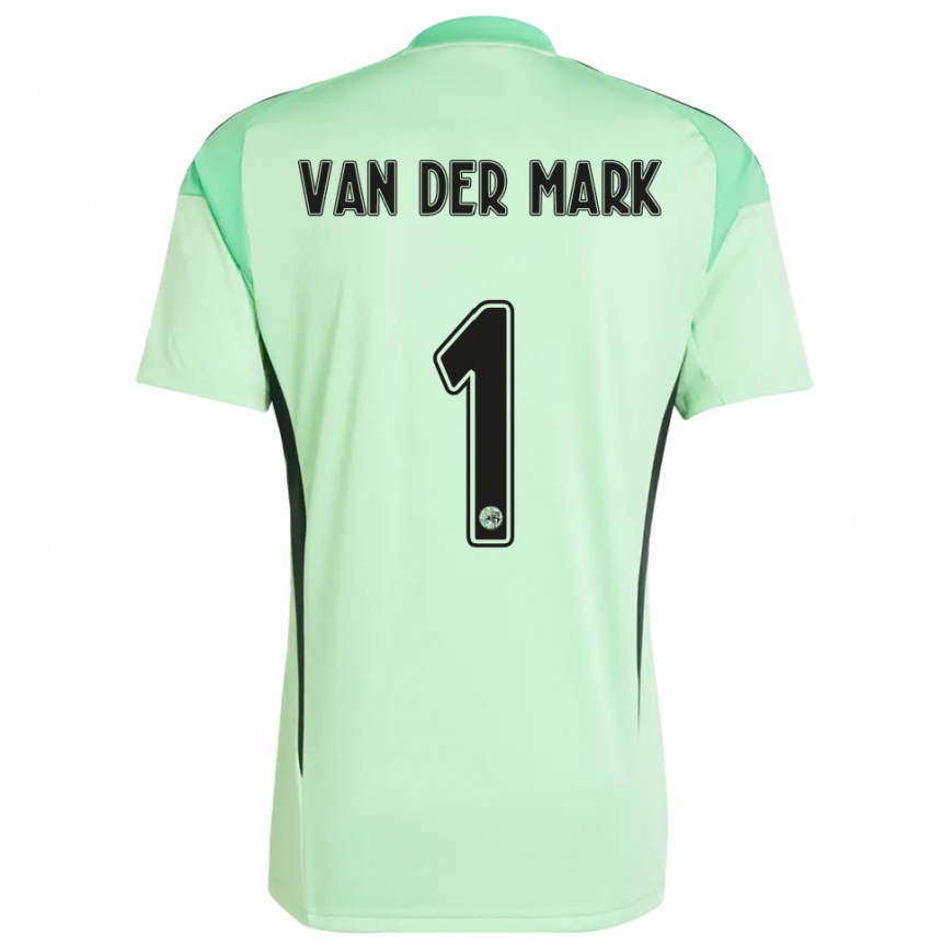 גברים כדורגל ג׳ספר ואן דר מארק #1 ירוק בהיר שחור חולצת שוער 2025/26