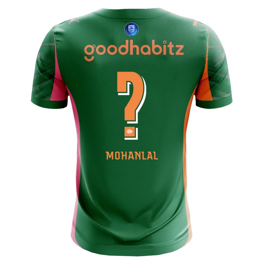 גברים כדורגל Pawan Mohanlal #0 ירוק כתום חולצת שוער 2025/26