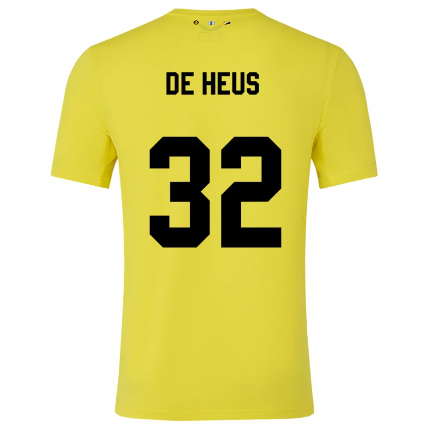 גברים כדורגל לואיס די האוס #32 צהוב שחור חולצת שוער 2025/26