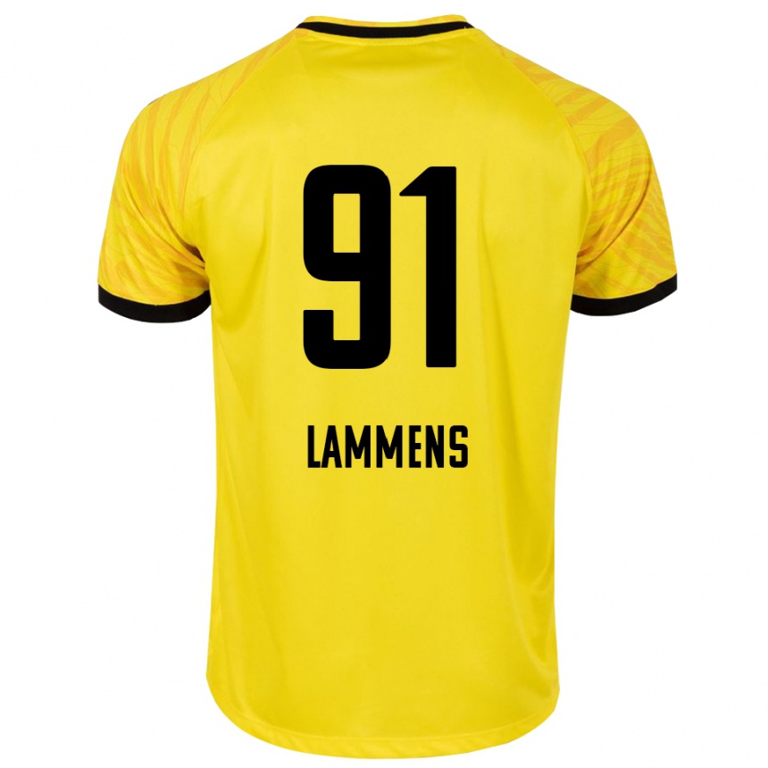 גברים כדורגל סנה למנס #91 צהוב שחור חולצת שוער 2025/26