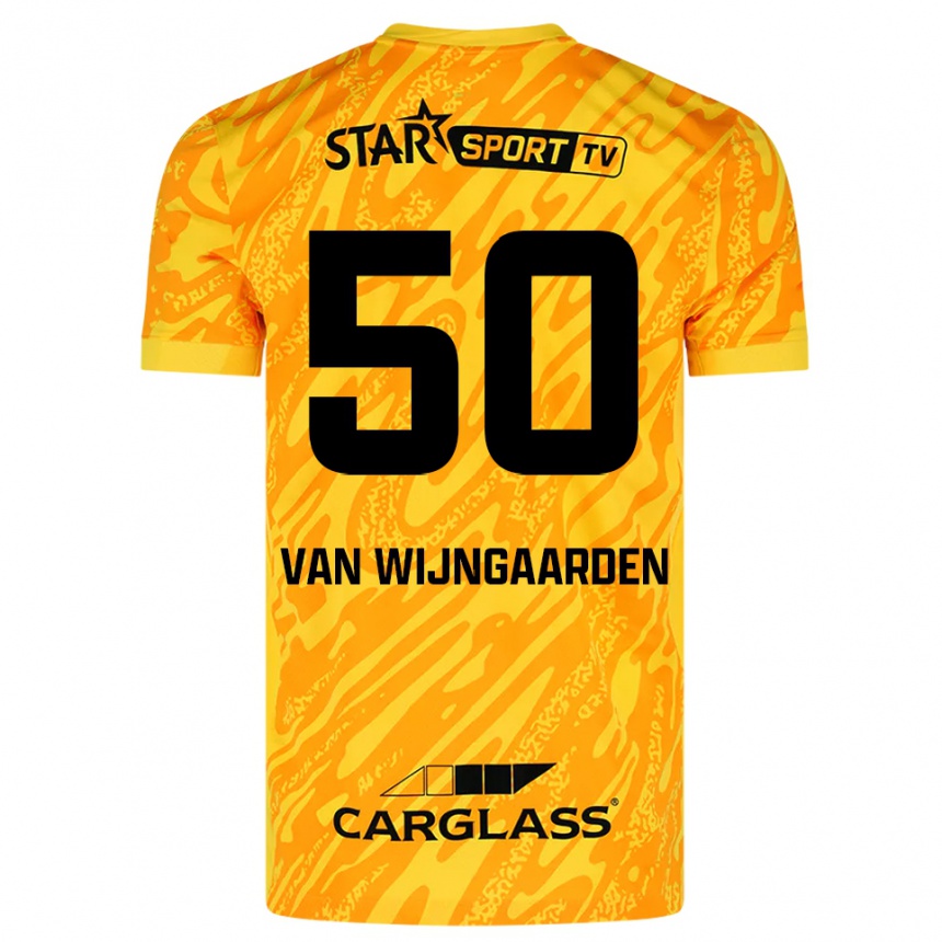 גברים כדורגל Maren Van Wijngaarden #50 כתום צהוב שחור חולצת שוער 2025/26