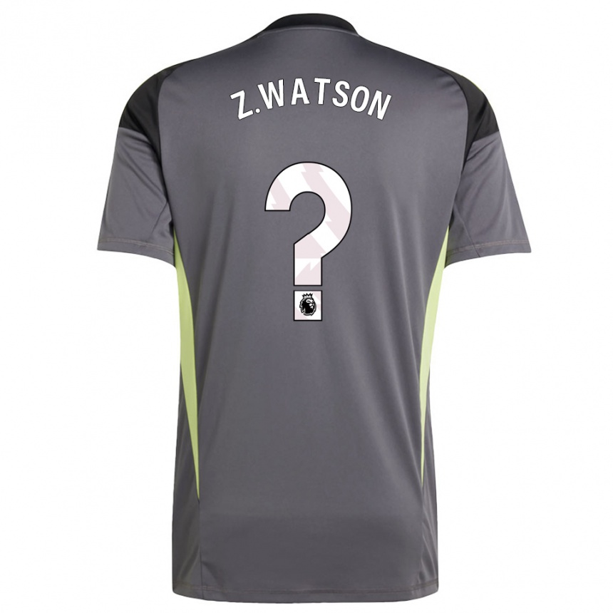 גברים כדורגל Zac Watson #0 אפור כהה לבן חולצת שוער 2025/26