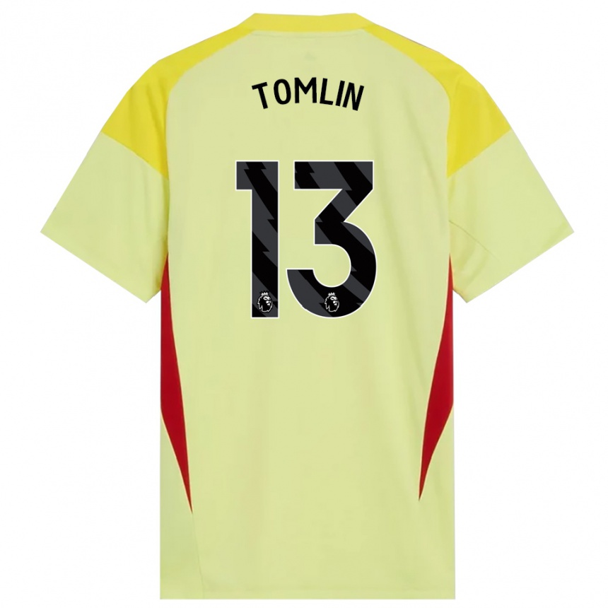 גברים כדורגל Jack Tomlin #13 צהוב אדום שחור חולצת שוער 2025/26