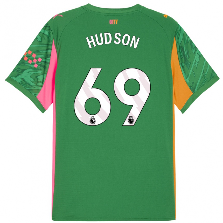 גברים כדורגל מקס הדסון #69 ירוק כתום חולצת שוער 2025/26