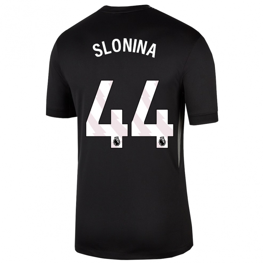 גברים כדורגל גבריאל סלונינה #44 שחור לבן חולצת שוער 2025/26