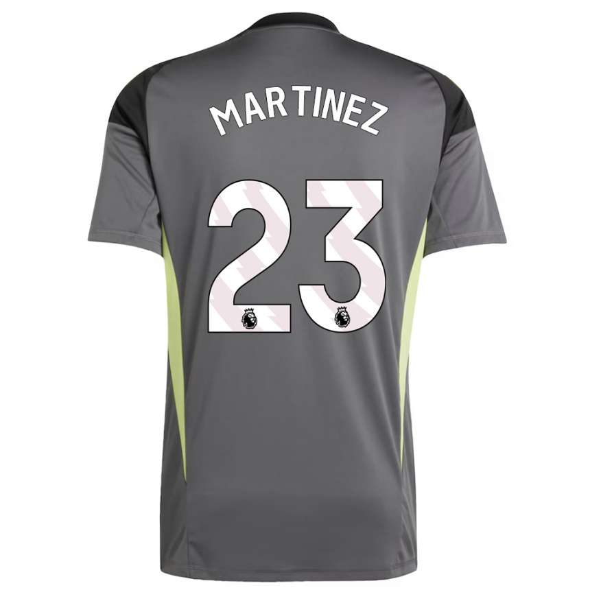 גברים כדורגל דמיאן מרטינז #23 אפור כהה שחור חולצת שוער 2025/26