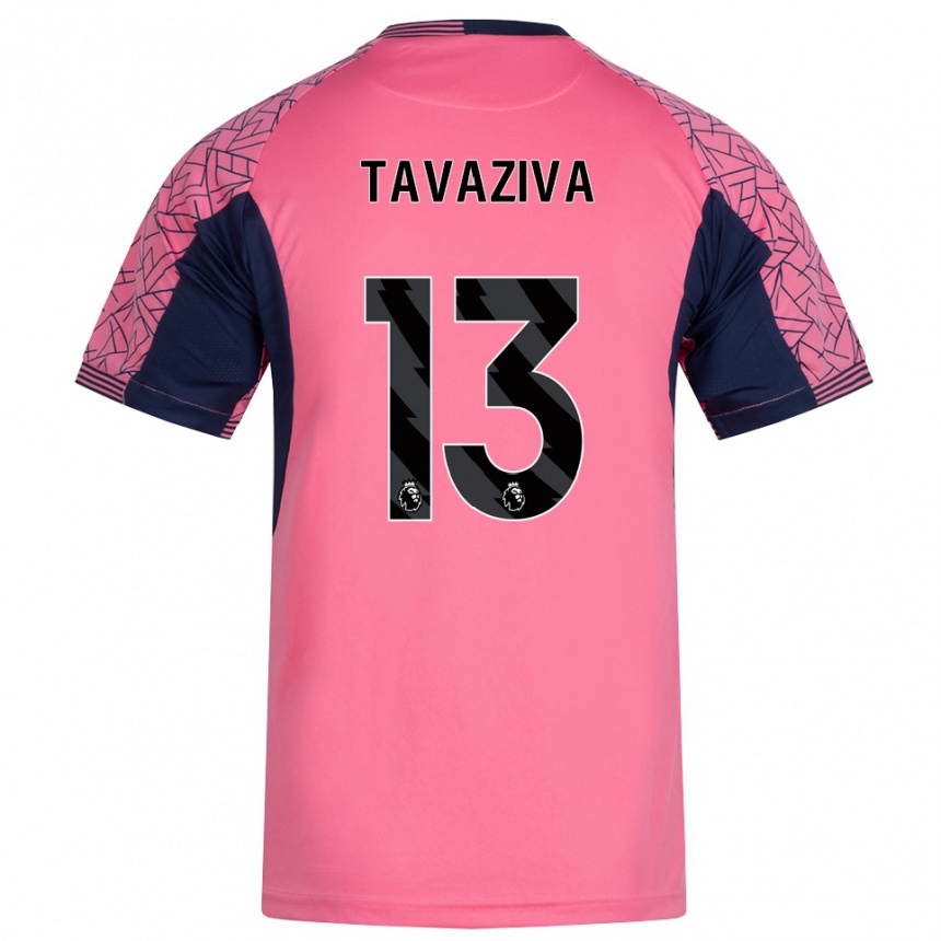 גברים כדורגל Marley Tavaziva #13 ורוד שחור חולצת שוער 2025/26