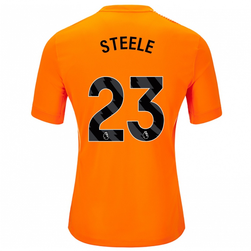 גברים כדורגל ג'ייסון סטיל #23 כתום שחור חולצת שוער 2025/26