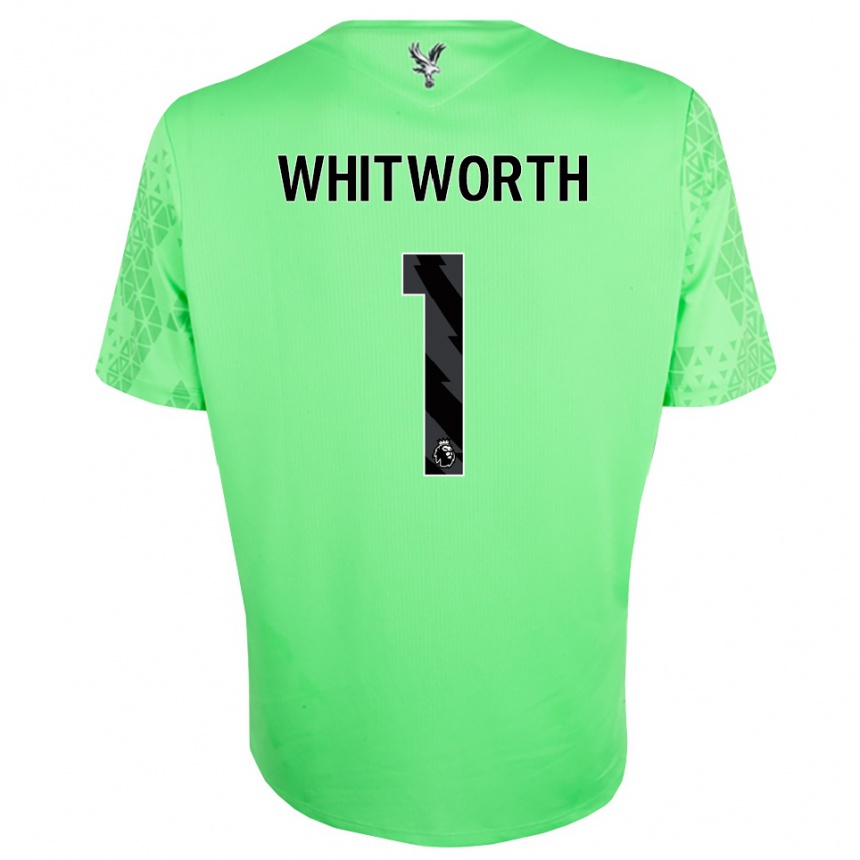 גברים כדורגל הארי ויטוורת׳ #1 ירוק שחור חולצת שוער 2025/26