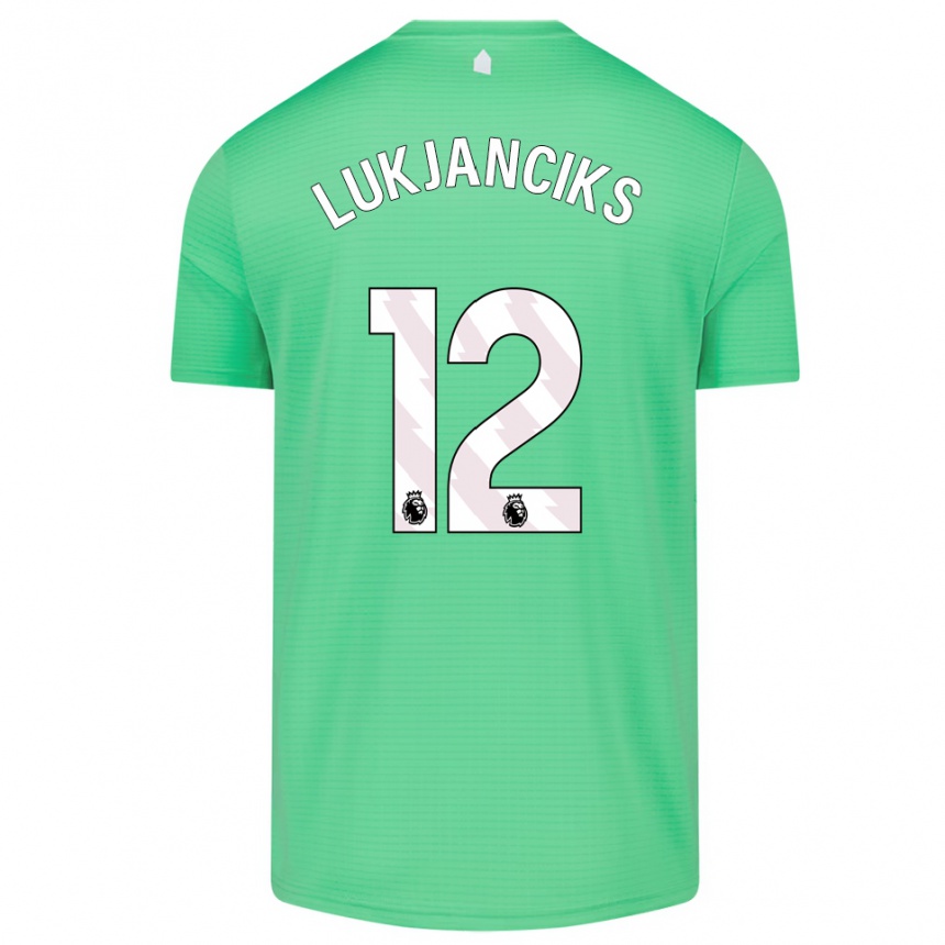 גברים כדורגל Douglass Lukjanciks #12 ירוק בינוני חולצת שוער 2025/26