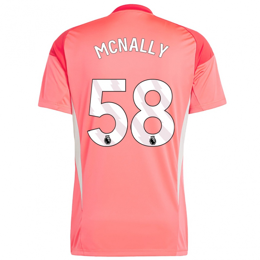 גברים כדורגל אלפי מקנאלי #58 אדום לבן חולצת שוער 2025/26