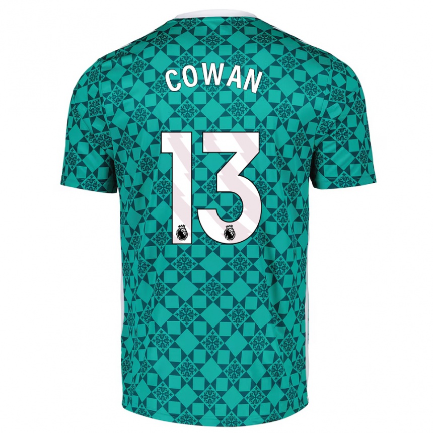 גברים כדורגל ג'ו קואן #13 ירוק לבן חולצת שוער 2025/26