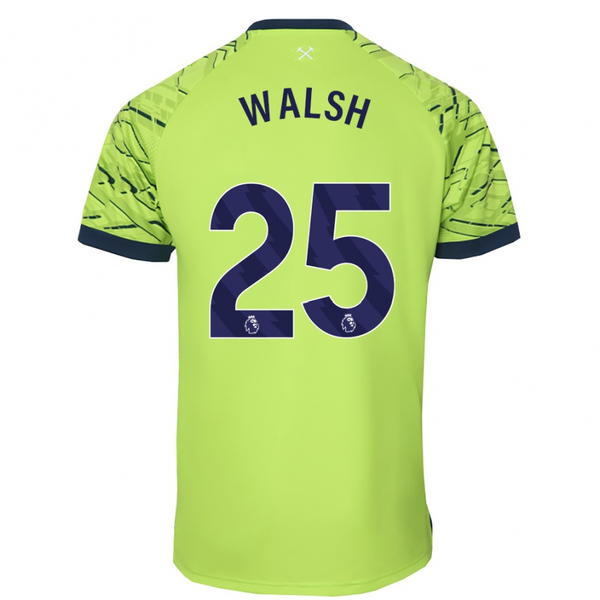 גברים כדורגל מייגן וולש #25 ירוק פלורסנט חולצת שוער 2025/26