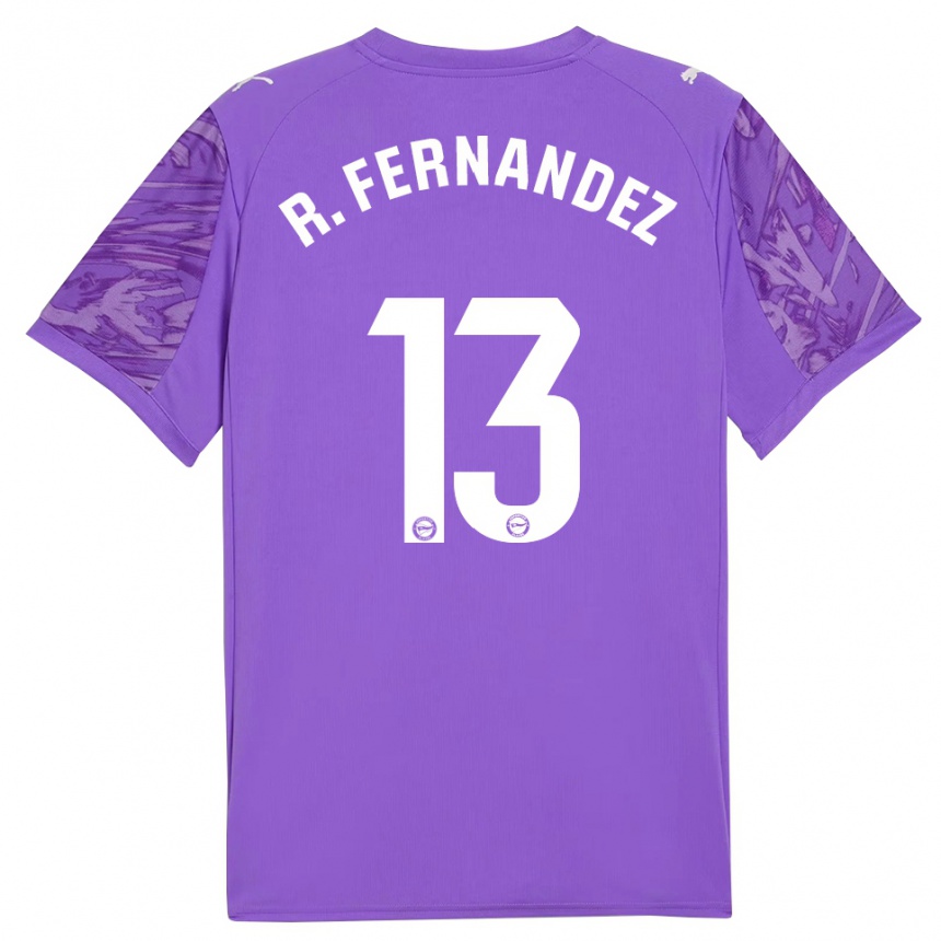 גברים כדורגל ראול פרננדס #13 סגול לבן חולצת שוער 2025/26