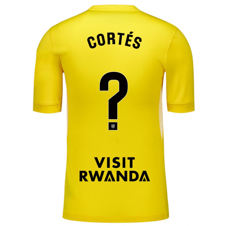 גברים כדורגל Lucas Cortés #0 צהוב שחור חולצת שוער 2025/26