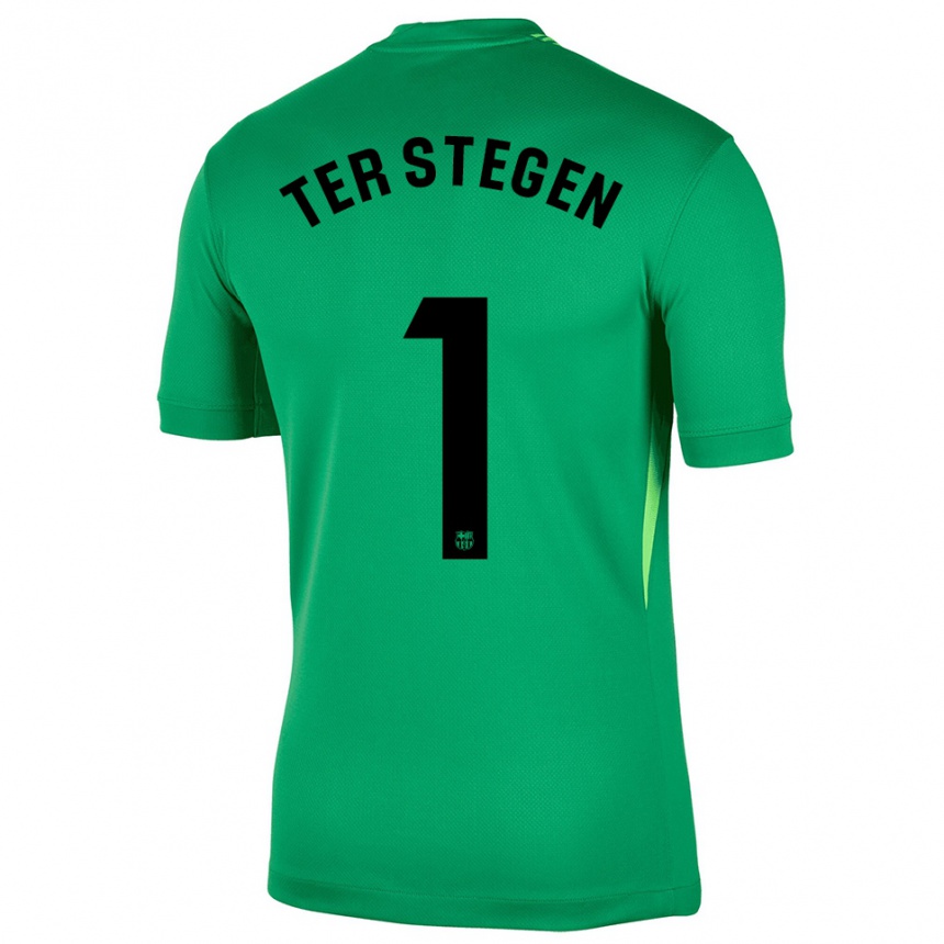 גברים כדורגל מארק-אנדרה טר שטגן #1 ירוק שחור חולצת שוער 2025/26