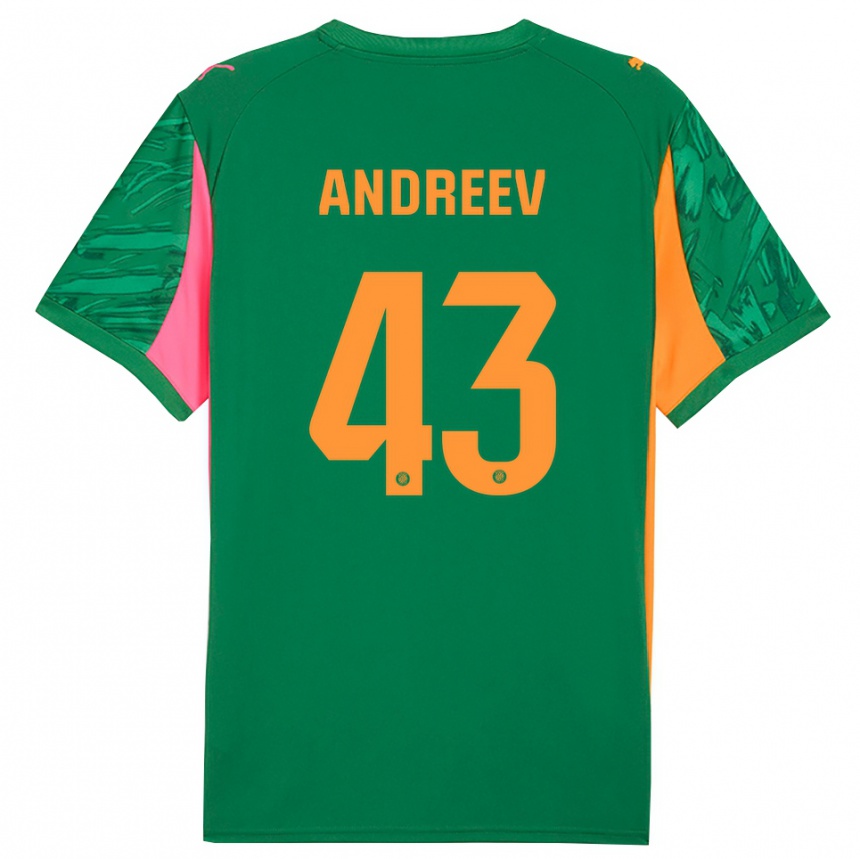 גברים כדורגל אלכסנדר אנדרייב #43 ירוק כתום חולצת שוער 2025/26