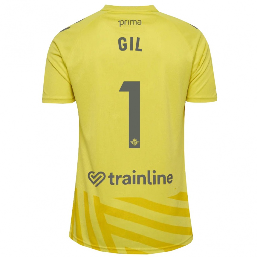 גברים כדורגל נואליה חיל #1 צהוב אפור חולצת שוער 2025/26