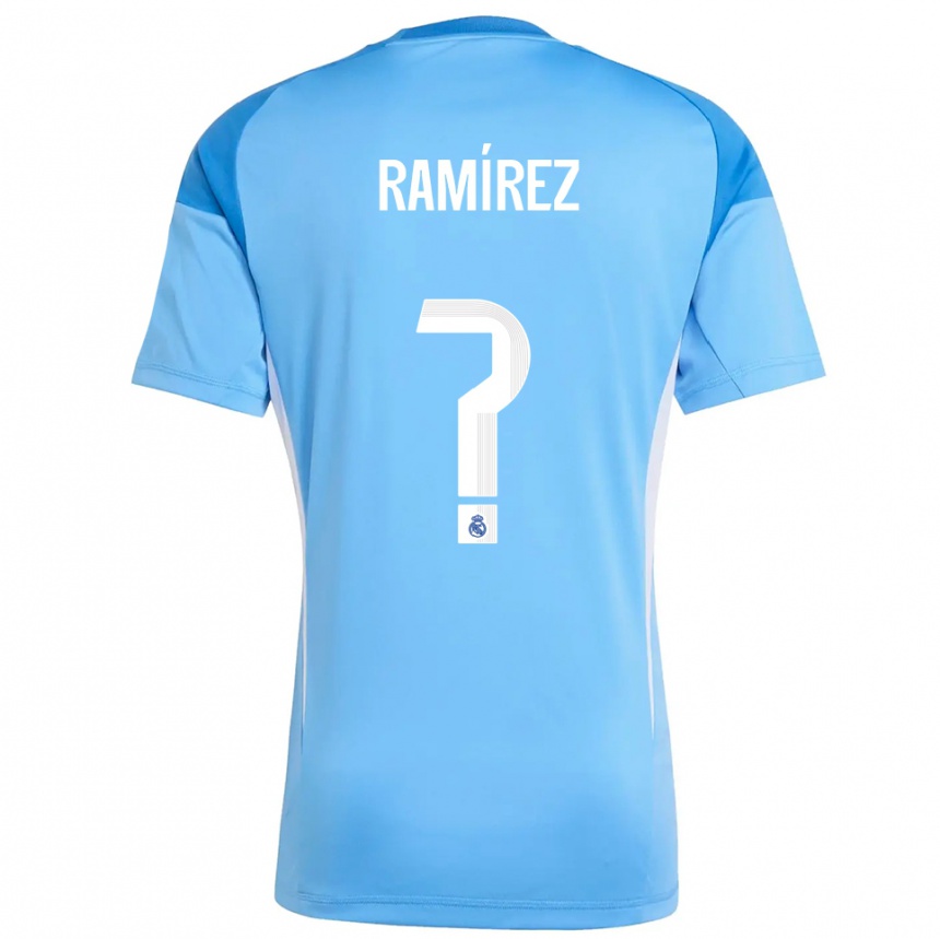 גברים כדורגל Izan Ramírez #0 כחול שמיים לבן חולצת שוער 2025/26
