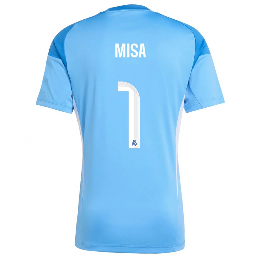 גברים כדורגל מריה רודריגס #1 כחול שמיים לבן חולצת שוער 2025/26