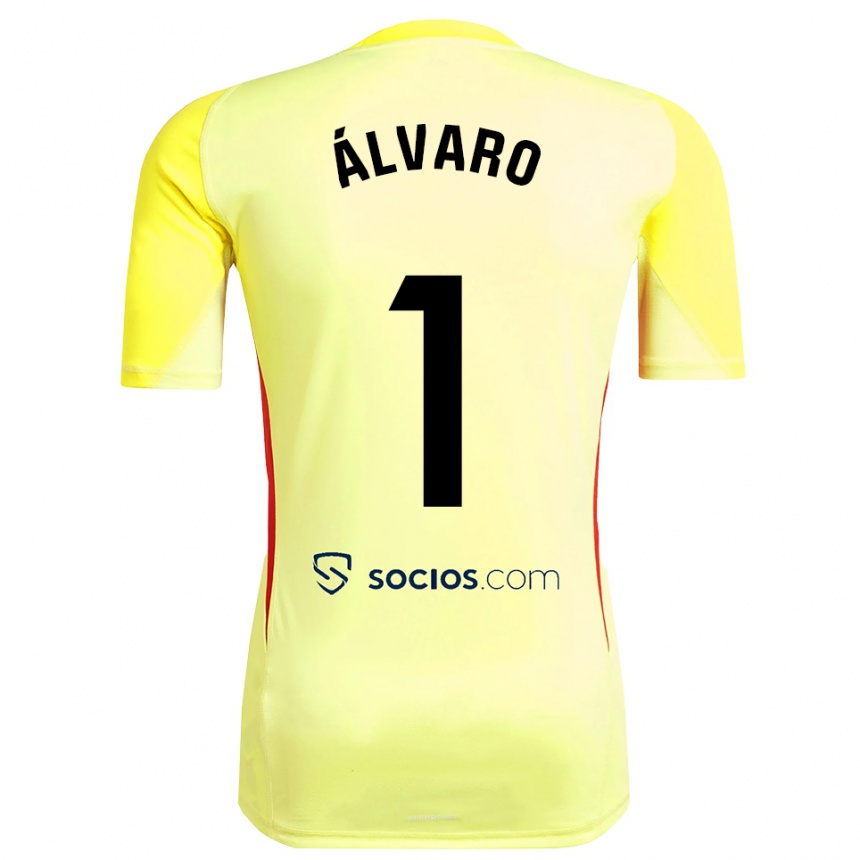 גברים כדורגל אלבארו פרננדז #1 צהוב אדום שחור חולצת שוער 2025/26