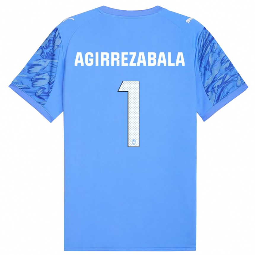 גברים כדורגל יולן אגירסבאלה #1 כחול לבן חולצת שוער 2025/26