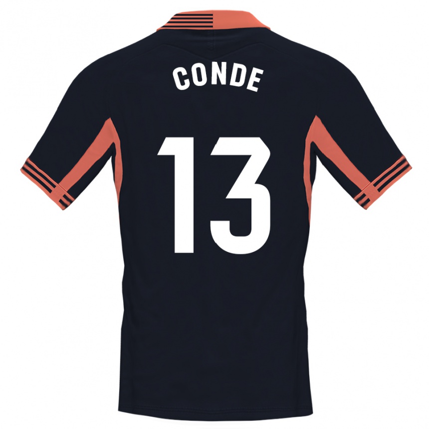 גברים כדורגל דייגו קונדה #13 שחור לבן כתום חולצת שוער 2025/26