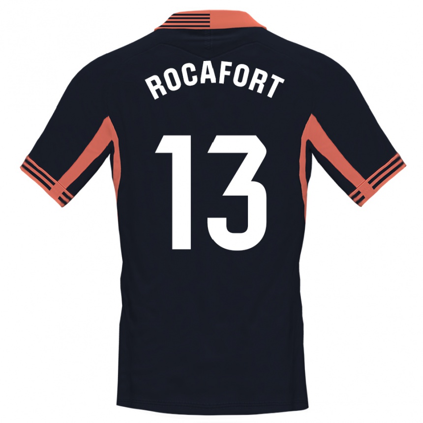 גברים כדורגל Rodrigo Rocafort #13 שחור לבן כתום חולצת שוער 2025/26