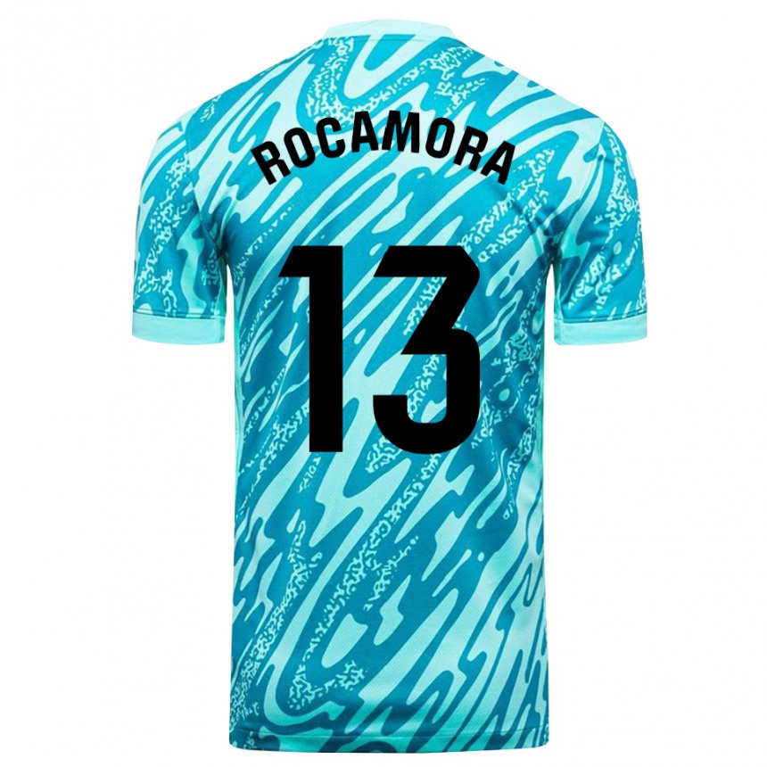 גברים כדורגל María Rocamora Díaz #13 כחול שמיים לבן חולצת שוער 2025/26