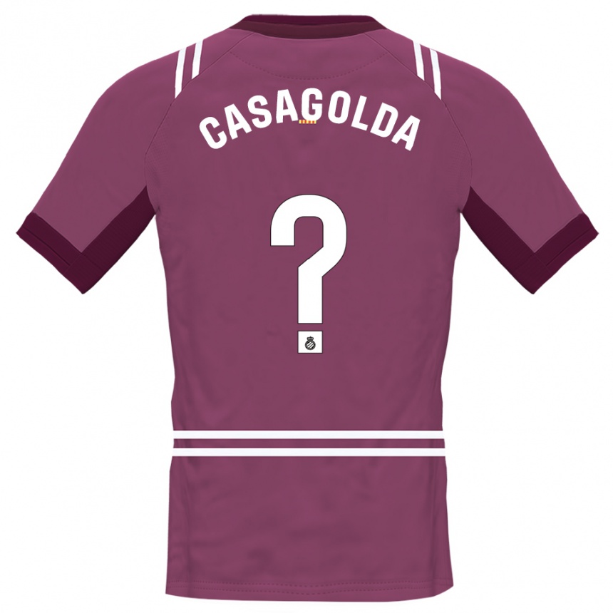 גברים כדורגל Pau Casagolda #0 בורדו לבן חולצת שוער 2025/26