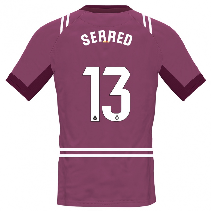 גברים כדורגל Llorenç Serred #13 בורדו לבן חולצת שוער 2025/26