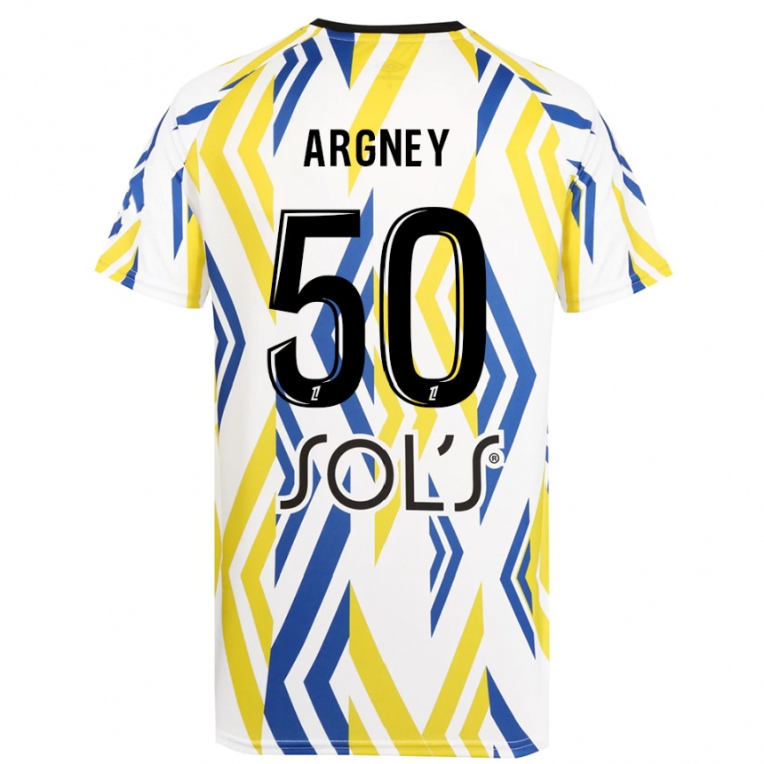 גברים כדורגל Paul Argney #50 לבן אדום כחול חולצת שוער 2025/26