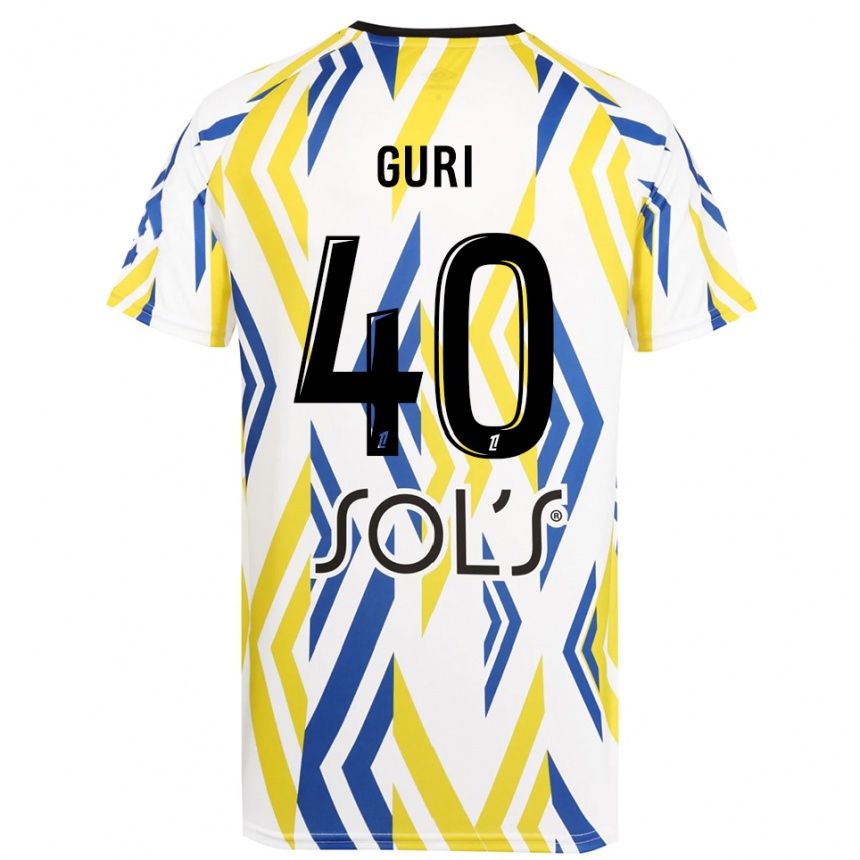 גברים כדורגל גבריאל גורי #40 לבן אדום כחול חולצת שוער 2025/26