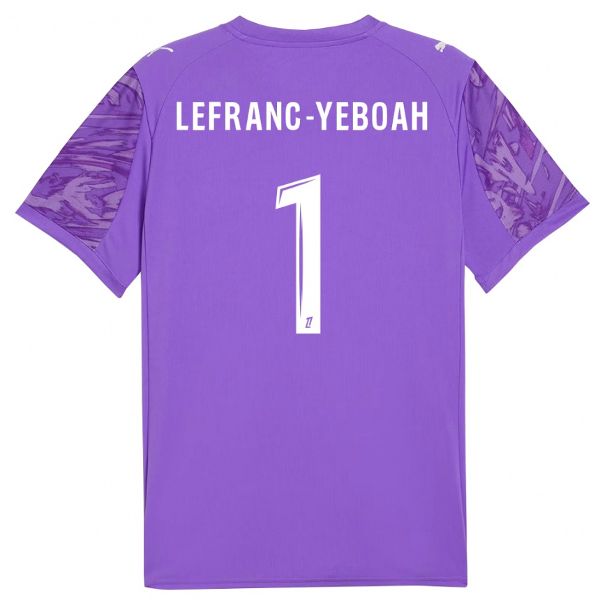 גברים כדורגל דייבי לפרנץ-יבואה #1 לבנדר לבן חולצת שוער 2025/26