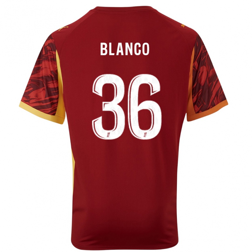 גברים כדורגל רובן בלנקו #36 בורדו חום חולצת שוער 2025/26