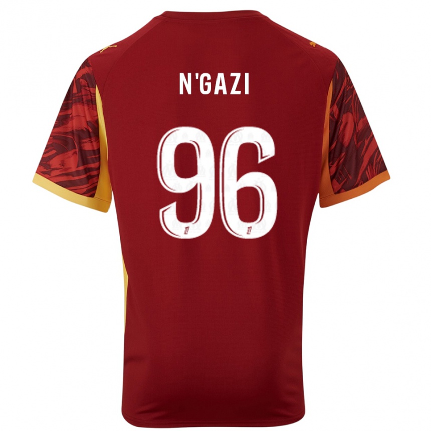 גברים כדורגל Chloé N'gazi #96 בורדו חום חולצת שוער 2025/26