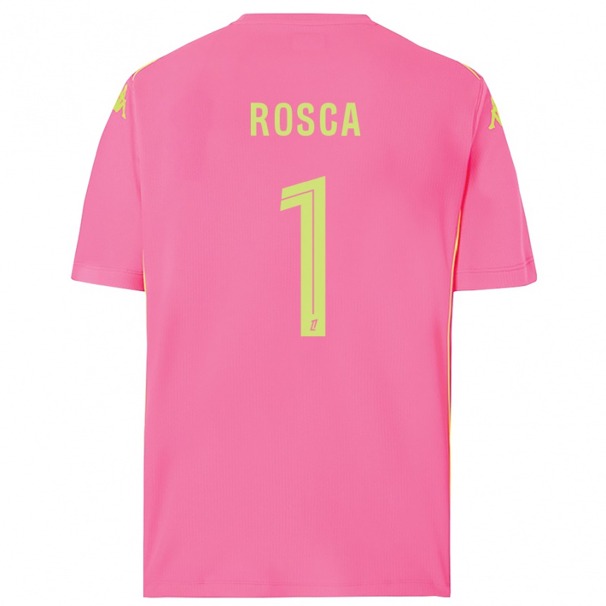 גברים כדורגל Daniel Rosca #1 ורוד לוהט חולצת שוער 2025/26