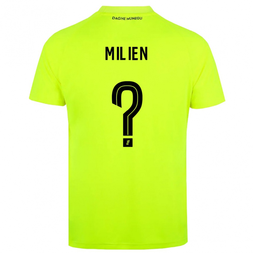 גברים כדורגל Kenley Milien #0 ירוק פלורסנט שחור חולצת שוער 2025/26