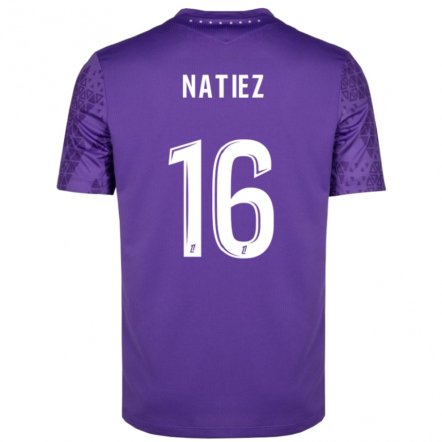 גברים כדורגל Stanislas Natiez #16 סגול לבן חולצת שוער 2025/26