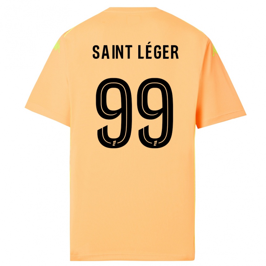 גברים כדורגל מאורין סיינט-לז׳ה #99 כתום בהיר שחור חולצת שוער 2025/26