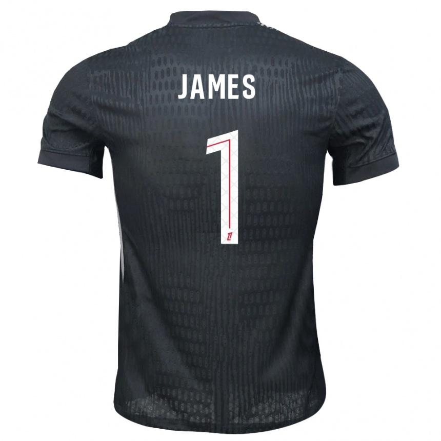 גברים כדורגל Martin James #1 אפור כהה שחור חולצת שוער 2025/26