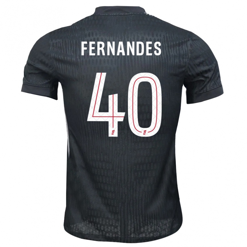 גברים כדורגל אליסה פרננדס #40 אפור כהה שחור חולצת שוער 2025/26