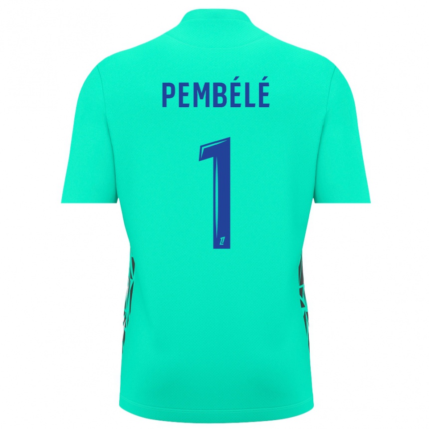 גברים כדורגל Willange Pembélé #1 כחול אקווה חולצת שוער 2025/26