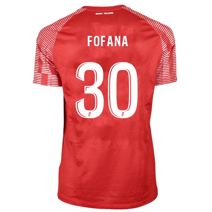 גברים כדורגל יאחיה פופאנה #30 אדום לבן חולצת שוער 2025/26